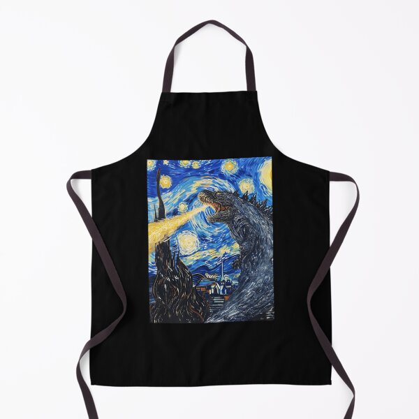 Item preview, Vincent Van Gojira Vincent Van Goghzilla Godzilla Destroying The Starry Night designed and sold by ShaniGalloway.