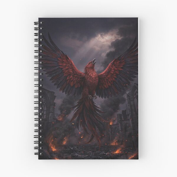 Item preview, Dark Phoenix Rising from Gothic Ashes designed and sold by JanjjaSoulInk.
