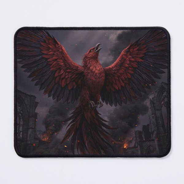 Item preview, Dark Phoenix Rising from Gothic Ashes designed and sold by JanjjaSoulInk.