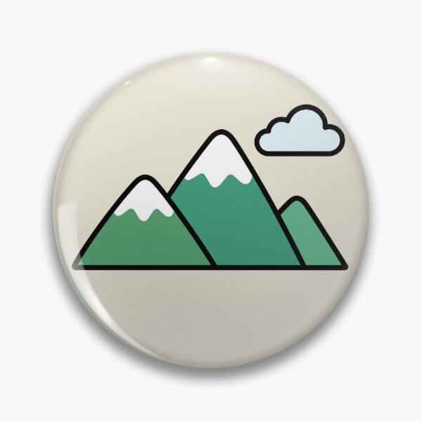 Item preview, Minimal Mountain Landscape Illustration with Green Peaks and Cloud designed and sold by Theproxmrt.