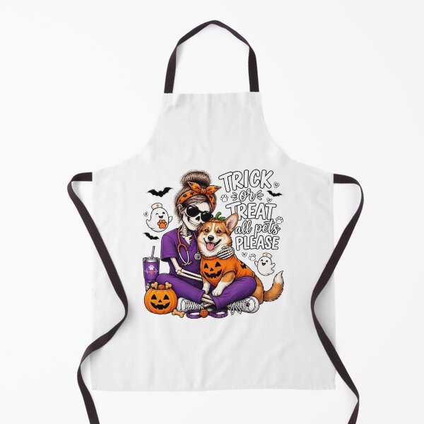 Item preview, Trick Or Treat All Pets Please Corgi Skeleton Vet Tech Nurse Halloween designed and sold by Moad Fahim.