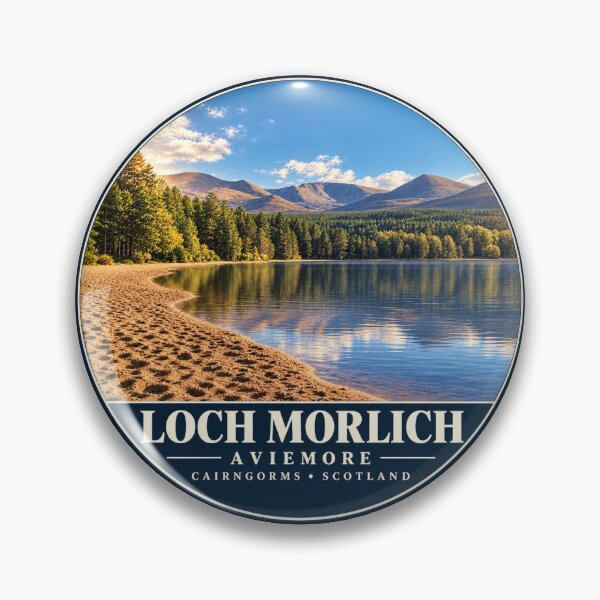 Item preview, Loch Morlich Aviemore Cairngorms Scotland Sticker designed and sold by ArcanePrintsxo.