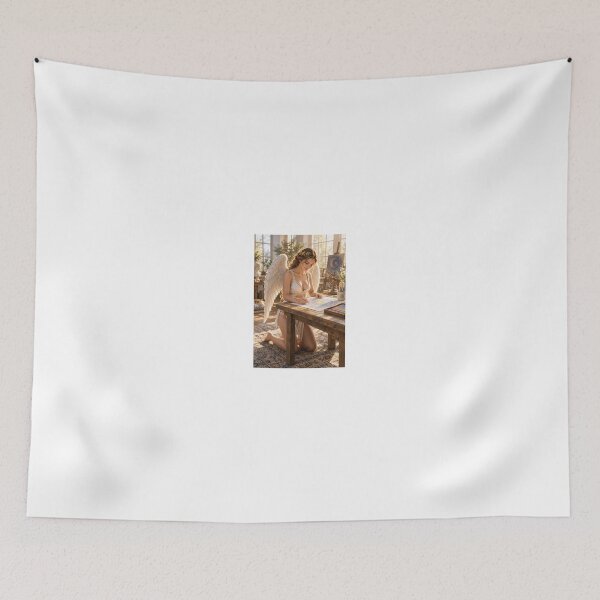 Item preview, Angel coloring a mystical star map designed and sold by CathryneDelamort.