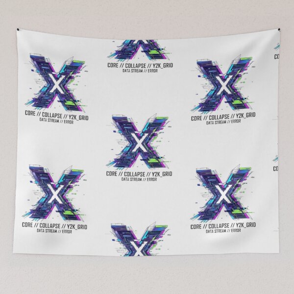 Item preview, X Cyber Grid Collapse designed and sold by TATOXIDE.