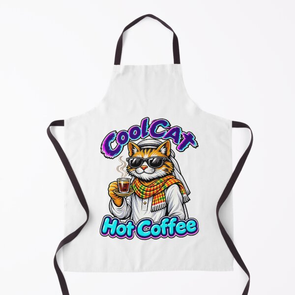 Item preview, Funny Cat Drinking Coffee – Cozy Winter Cat Graphic designed and sold by Nubian Style.