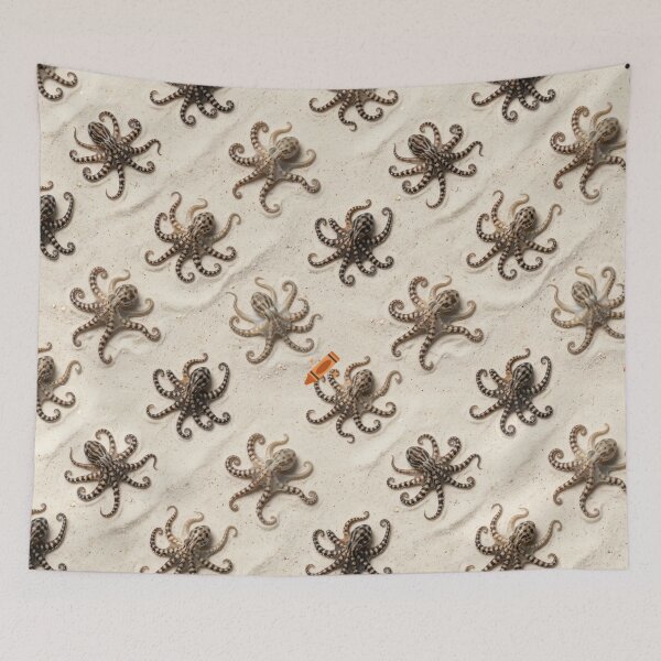 Item preview, Mimic Octopus – Repeating Camouflage Pattern designed and sold by Helt-enkelt.