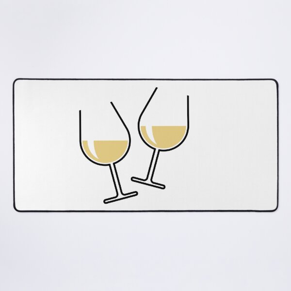 Item preview, 2 Toasting White Wine Glasses (Bulbous / Open) designed and sold by MrFaulbaum.