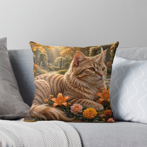 Item preview, Garden Unicorn Cat – Autumn Fantasy Feline designed and sold by TreatLLC.