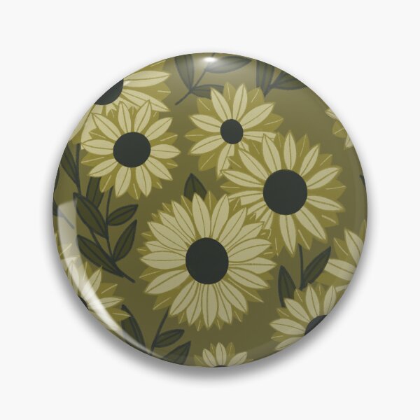 Item preview, Vintage Daisies Mustard designed and sold by bonnie k thompson.