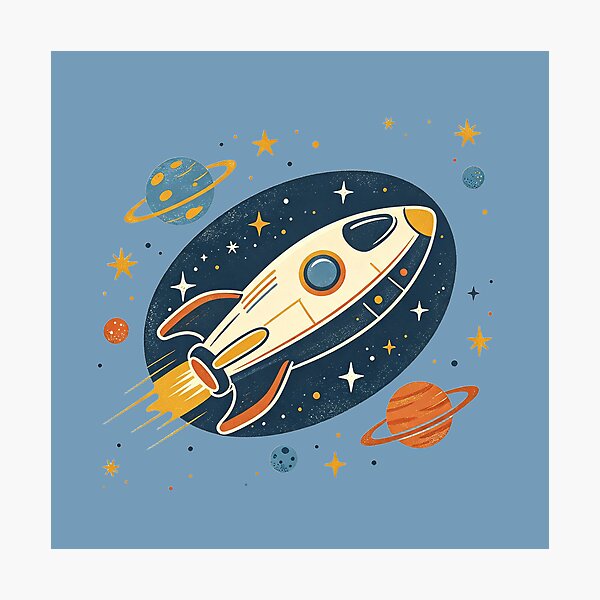 Item preview, exploratory rocket in space designed and sold by mixoubraw.