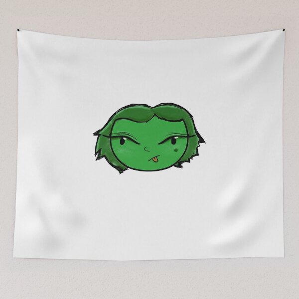 Item preview, Cheeky Green Face Sticking Out Tongue – Sassy Kawaii Art designed and sold by davidmalec.