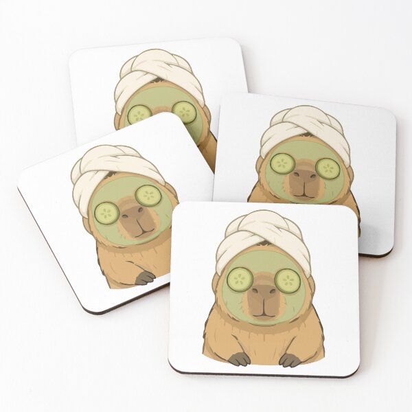 Item preview, Capybara Cartoon Spa Day Funny Animal  designed and sold by stylishdzign.
