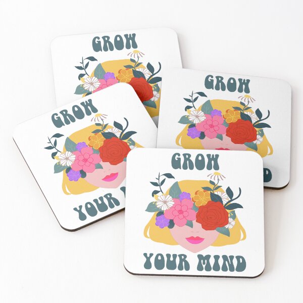 Item preview,  Grow Your Mind – Floral Blonde Woman Botanical Self Growth Aesthetic designed and sold by ralucasrf.