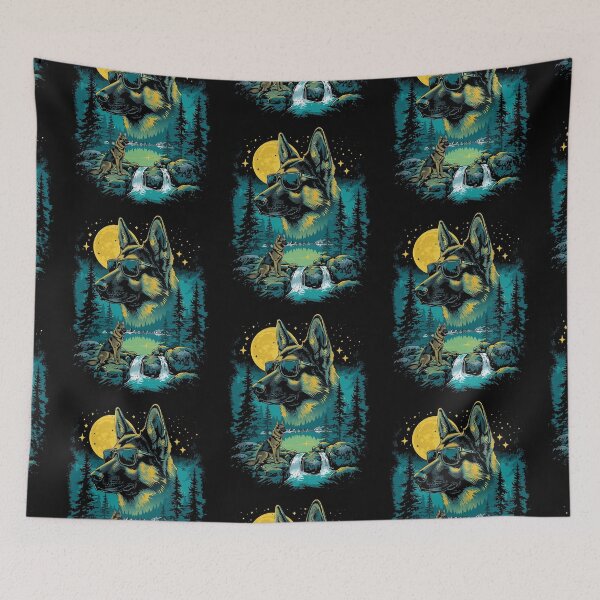 Item preview, German Shepherd with sunglasses 90s wildlife designed and sold by aponwao.