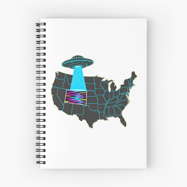 Item preview, Colorado UFO Synthwave Tractor Beam Sci-Fi Fan designed and sold by nortowelcomics.
