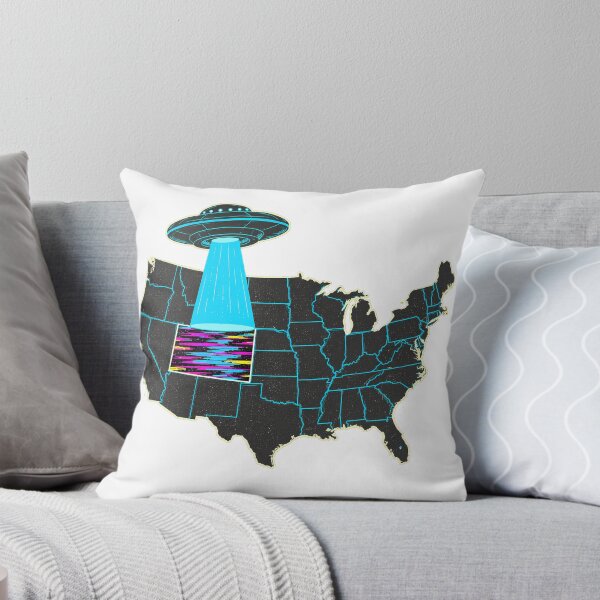 Item preview, Colorado UFO Synthwave Tractor Beam Sci-Fi Fan designed and sold by nortowelcomics.