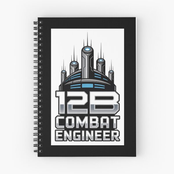 Item preview, 12B Combat Engineer — Futuristic Multi‑Tower Tech Emblem U.S. Army MOS Military Engineering Graphic designed and sold by GFamilyC.