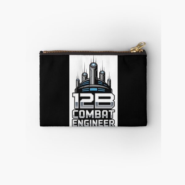 Item preview, 12B Combat Engineer — Futuristic Multi‑Tower Tech Emblem U.S. Army MOS Military Engineering Graphic designed and sold by GFamilyC.