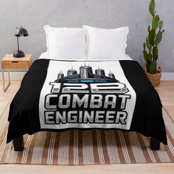 Item preview, 12B Combat Engineer — Futuristic Multi‑Tower Tech Emblem U.S. Army MOS Military Engineering Graphic designed and sold by GFamilyC.