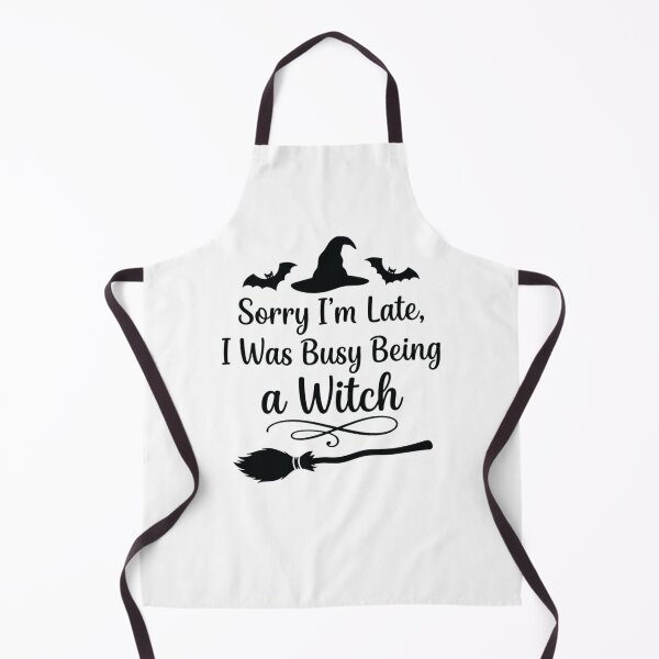 Item preview, Sorry I'm Late, I Was Busy Being a Witch, Funny Halloween designed and sold by CloudyPress.