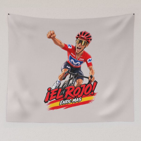 Item preview, Enric Mas – ¡El Rojo! | Vuelta a España 2026 Cycling designed and sold by malero-design.