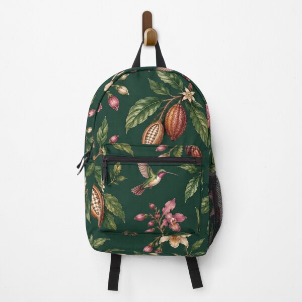 Item preview, Ecuador Botanical Garden – Orchids, Cacao & Hummingbirds Pattern designed and sold by HO•Designs.