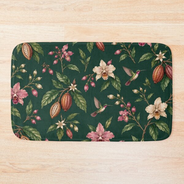 Item preview, Ecuador Botanical Garden – Orchids, Cacao & Hummingbirds Pattern designed and sold by HO•Designs.