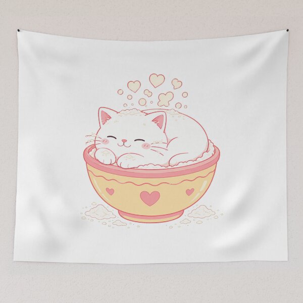 Item preview, Baking Cat Pastel Mixing Bowl Baker designed and sold by nortowelcomics.