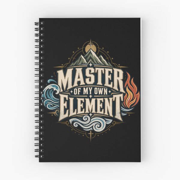 Item preview, Master of My Own Element T-Shirt | Vintage Elemental Quote Nature Streetwear designed and sold by Fanverse Merchandise.