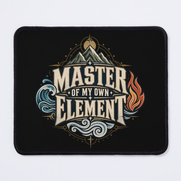 Item preview, Master of My Own Element T-Shirt | Vintage Elemental Quote Nature Streetwear designed and sold by Fanverse Merchandise.
