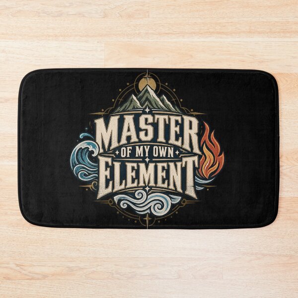Item preview, Master of My Own Element T-Shirt | Vintage Elemental Quote Nature Streetwear designed and sold by Fanverse Merchandise.