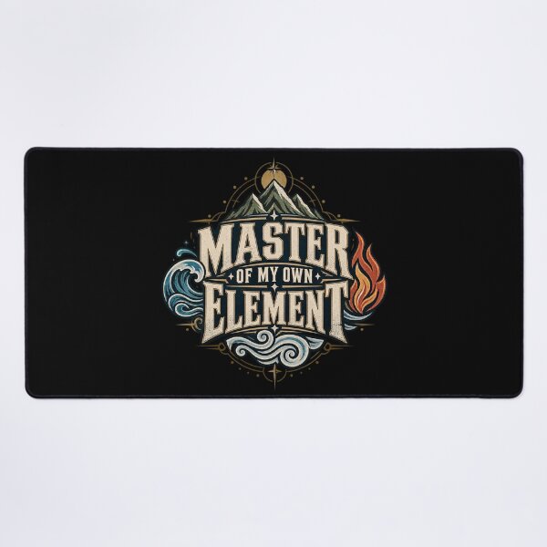 Item preview, Master of My Own Element T-Shirt | Vintage Elemental Quote Nature Streetwear designed and sold by Fanverse Merchandise.