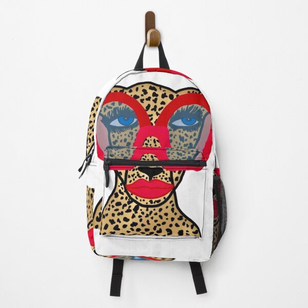 Item preview, Chic Cheetah with Red Glasses and Lips designed and sold by DailyDoodlesBySumbul.