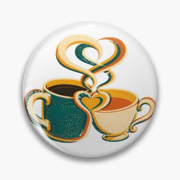 Item preview, Coffee Couple Intertwining Steam Heart Cozy Partners designed and sold by nortowelcomics.