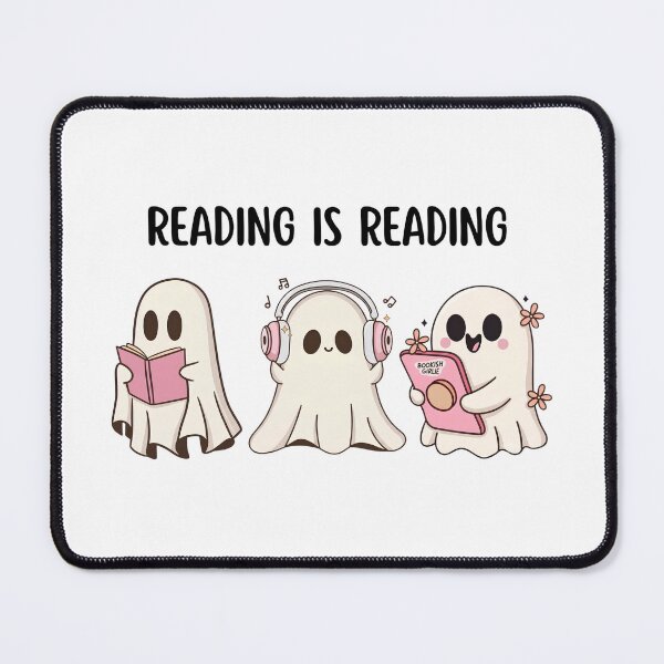 Item preview, Reading Is Reading Cute Ghosts Audiobook Ebook Paper Book Halloween designed and sold by Moad Fahim.