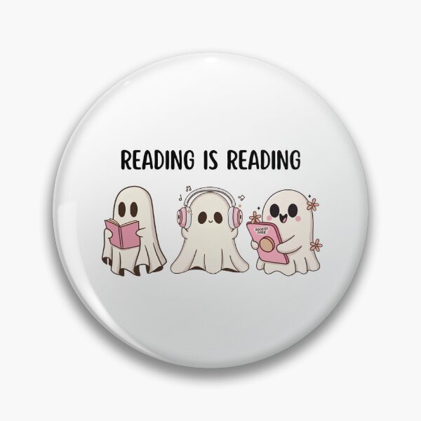 Item preview, Reading Is Reading Cute Ghosts Audiobook Ebook Paper Book Halloween designed and sold by Moad Fahim.