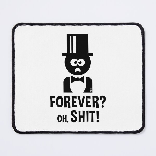Item preview, Groom: Forever? Oh Shit! (Stag Night / Bachelor Party / Wedding / Black) designed and sold by MrFaulbaum.
