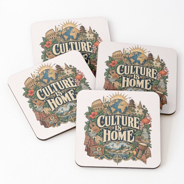 Item preview, Culture Is Home T-Shirt | Vintage Travel World Culture Diversity Graphic designed and sold by Fanverse Merchandise.