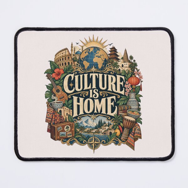 Item preview, Culture Is Home T-Shirt | Vintage Travel World Culture Diversity Graphic designed and sold by Fanverse Merchandise.