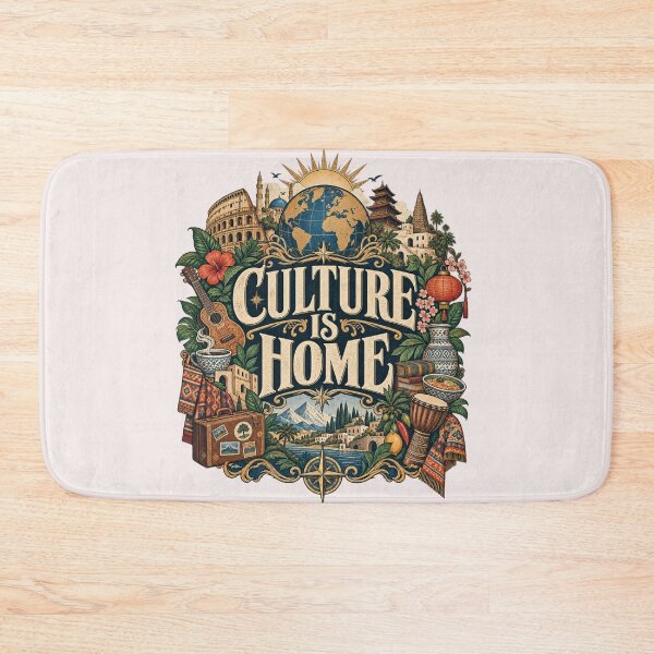 Item preview, Culture Is Home T-Shirt | Vintage Travel World Culture Diversity Graphic designed and sold by Fanverse Merchandise.
