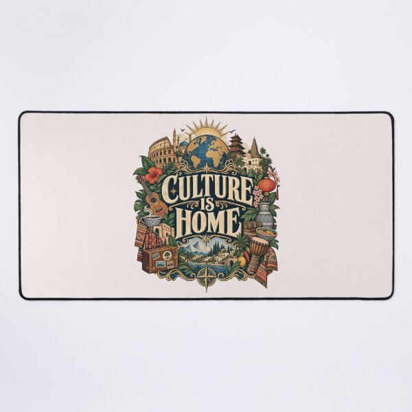 Item preview, Culture Is Home T-Shirt | Vintage Travel World Culture Diversity Graphic designed and sold by Fanverse Merchandise.
