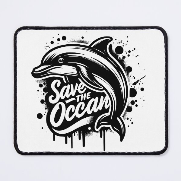 Item preview, Save the ocean classic dolphin t-shirt designed and sold by Knowvhere.