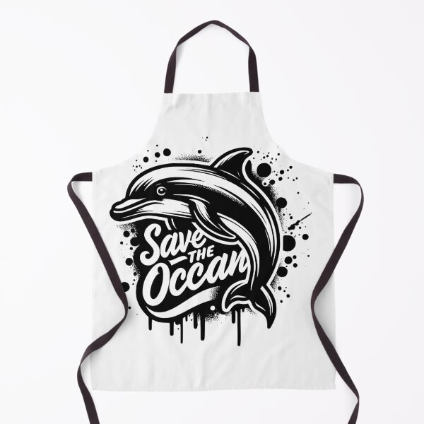 Item preview, Save the ocean classic dolphin t-shirt designed and sold by Knowvhere.