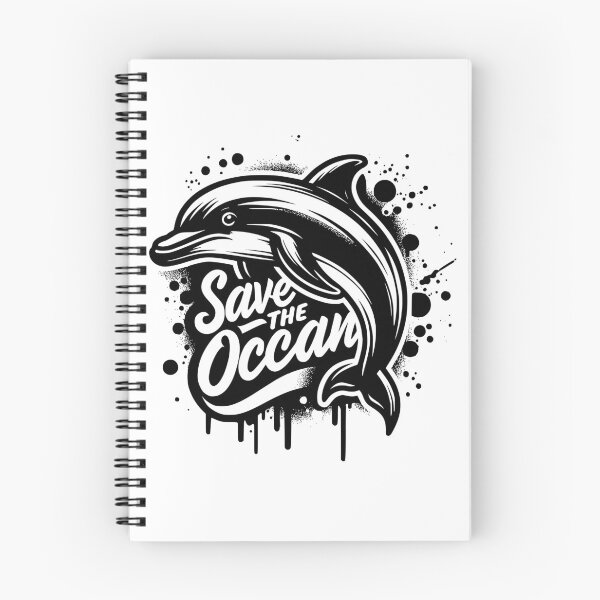 Item preview, Save the ocean classic dolphin t-shirt designed and sold by Knowvhere.