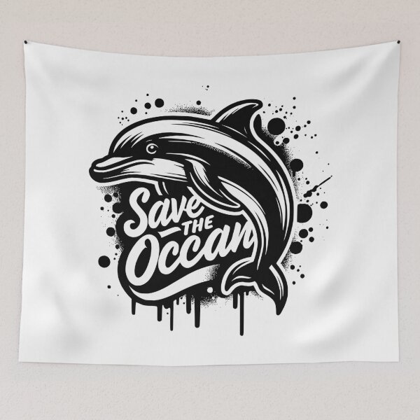 Item preview, Save the ocean classic dolphin t-shirt  designed and sold by Knowvhere.