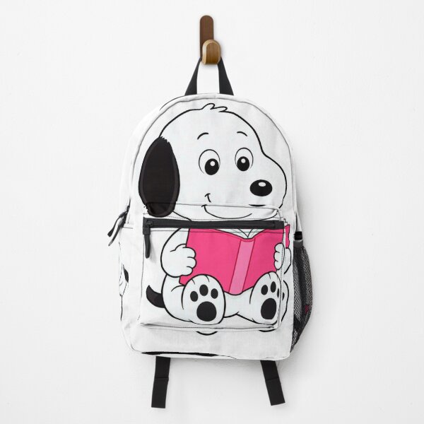 Item preview, Cute White Puppy Reading a Pink Book designed and sold by ExploreAura Studio.