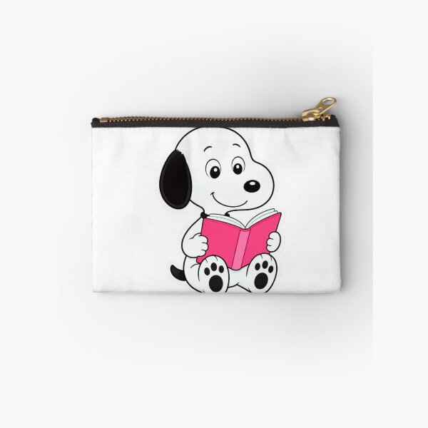 Item preview, Cute White Puppy Reading a Pink Book designed and sold by ExploreAura Studio.