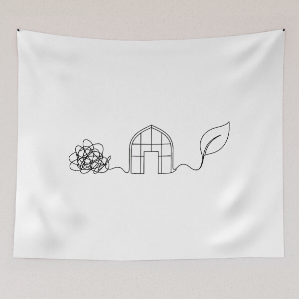 Item preview, Therapy Greenhouse Scribble Leaf Therapist Counselor designed and sold by nortowelcomics.