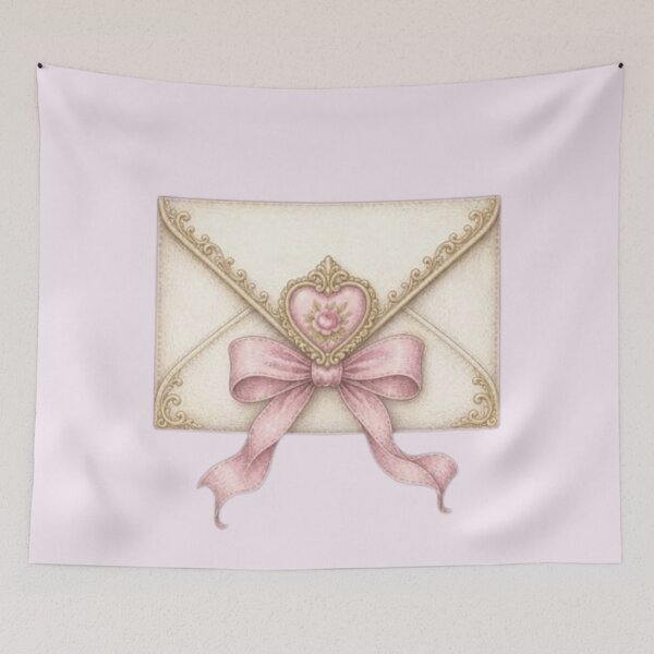 Item preview, Elegant envelope with pink bow and heart designed and sold by Thecountess0o0.