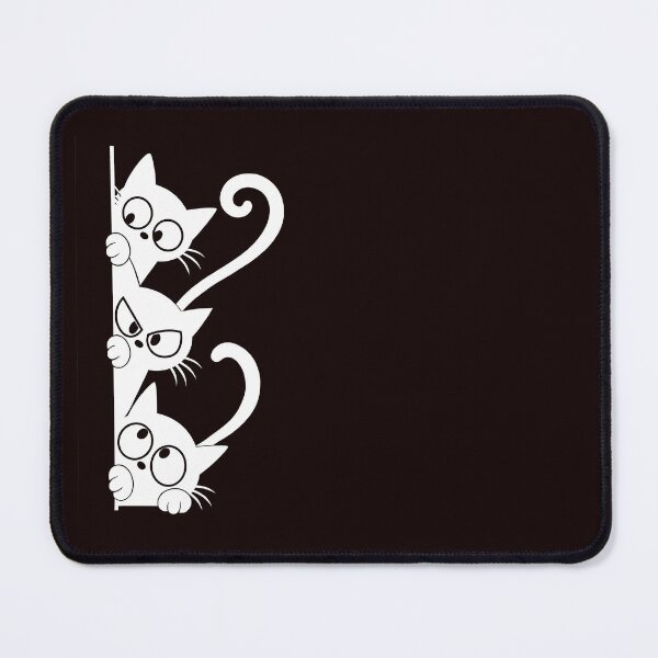 Item preview, Three Peeking Cats – Funny Curious Cat Design designed and sold by ArtPer-design.